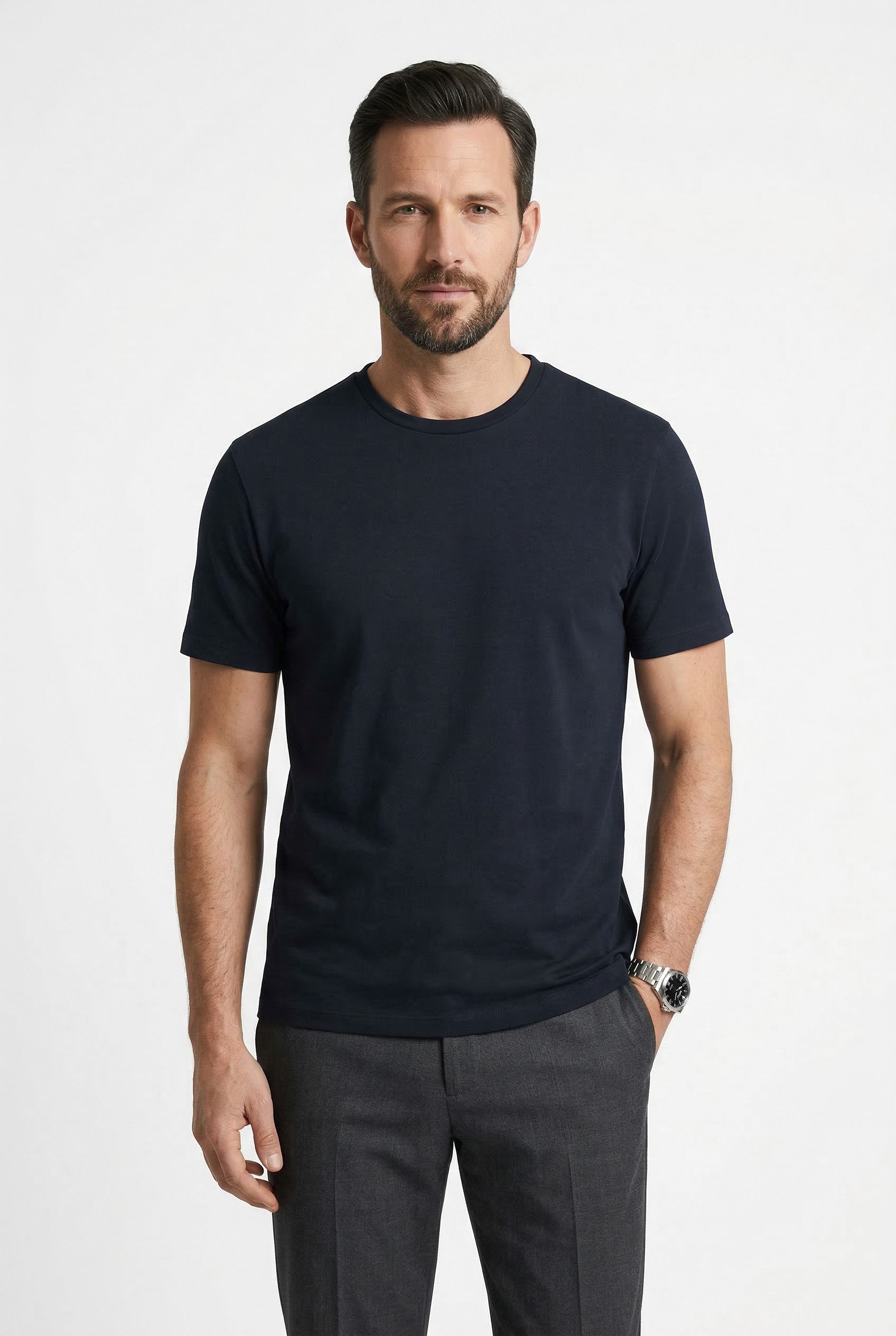 Cinque T-Shirt CIDEN aus Baumwolle, Rundhals