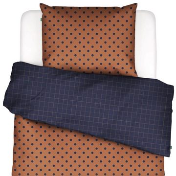 Bettwäsche Turn Over Hazel Bio, Covers & Co, Perkal, 2 teilig, Polkadot-Muster, Kariert