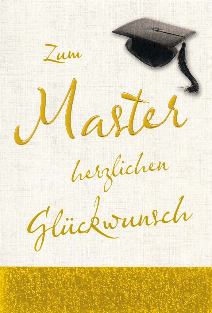 BSB Grußkarten Master - Glückwunschkarte im Format 11,5 x 17 cm mit Briefumschlag