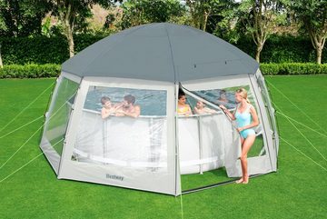 Bestway Pavillon für runde Pools, 600 x 295 cm, Poolzelt, Sonnenschutz