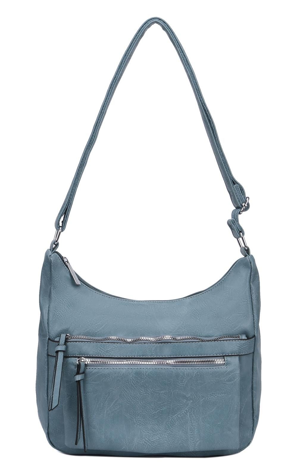 ITALYSHOP24 Schultertasche Damen Tasche Shopper Umhängetasche günstig online kaufen