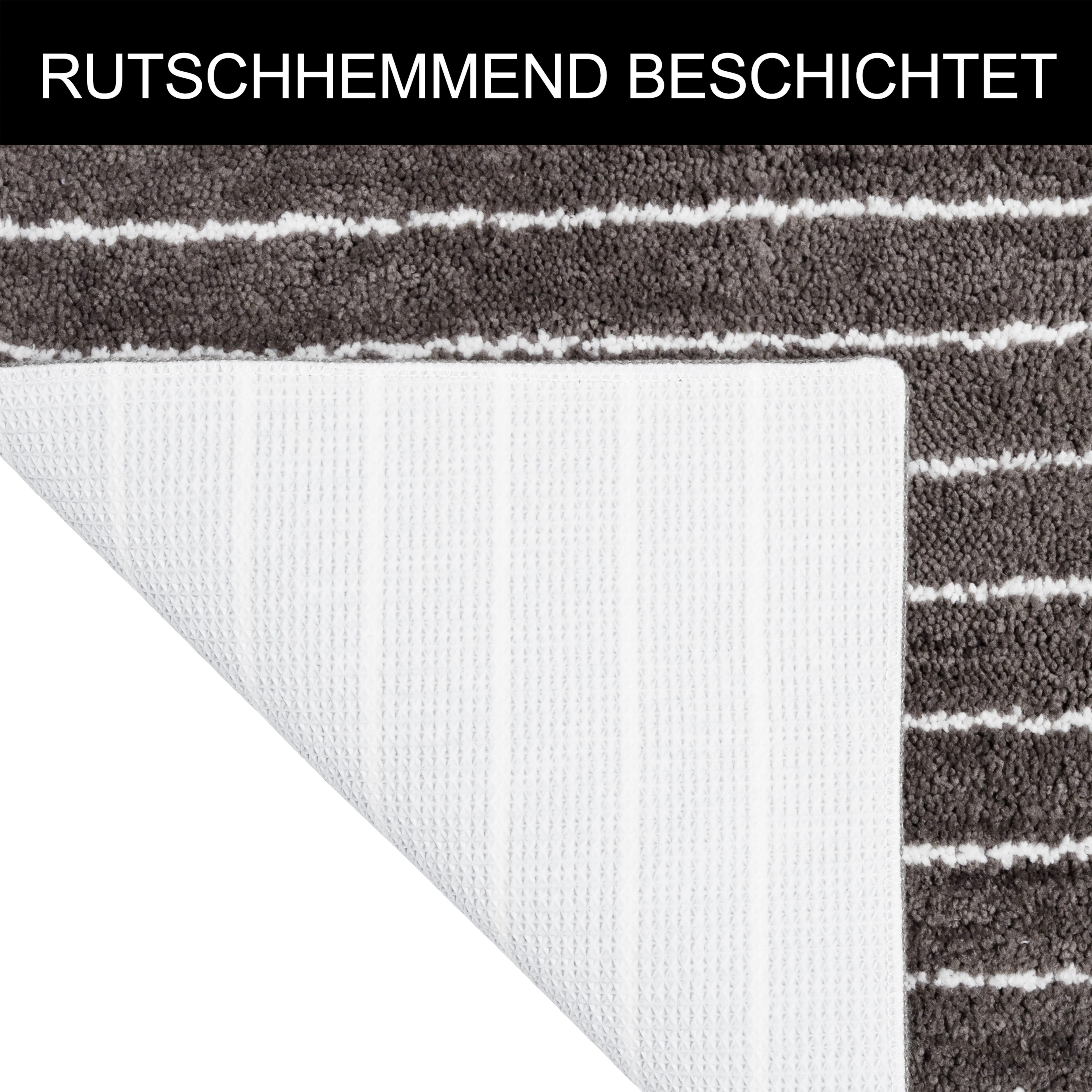 LeGer Home by Lena Gercke Badematte Tamsin, Badvorleger, Badezimmer Teppich, Duschvorleger, Höhe 10 mm, rutschhemmend beschichtet, schnell trocknend, fußbodenhe – Bild 4 von 5