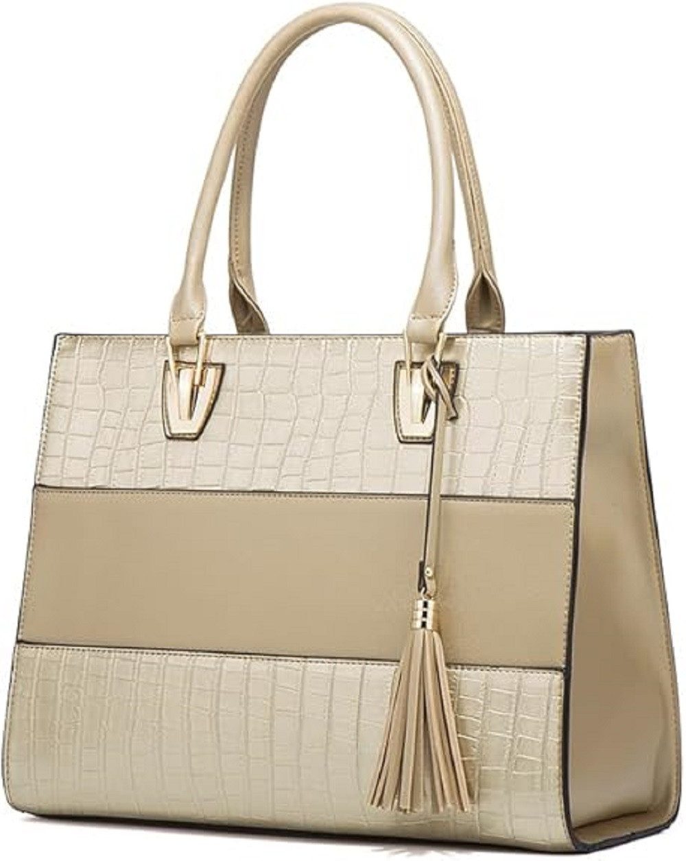 LIANNA Schultertasche Schultertasche Damen Handtasche Tote Shopper (Set, 1-tlg., Einkaufen, Reisen, Party und Business), Große Schultertasche, Umhängetasche mit Geldbörse und Kartenhalter