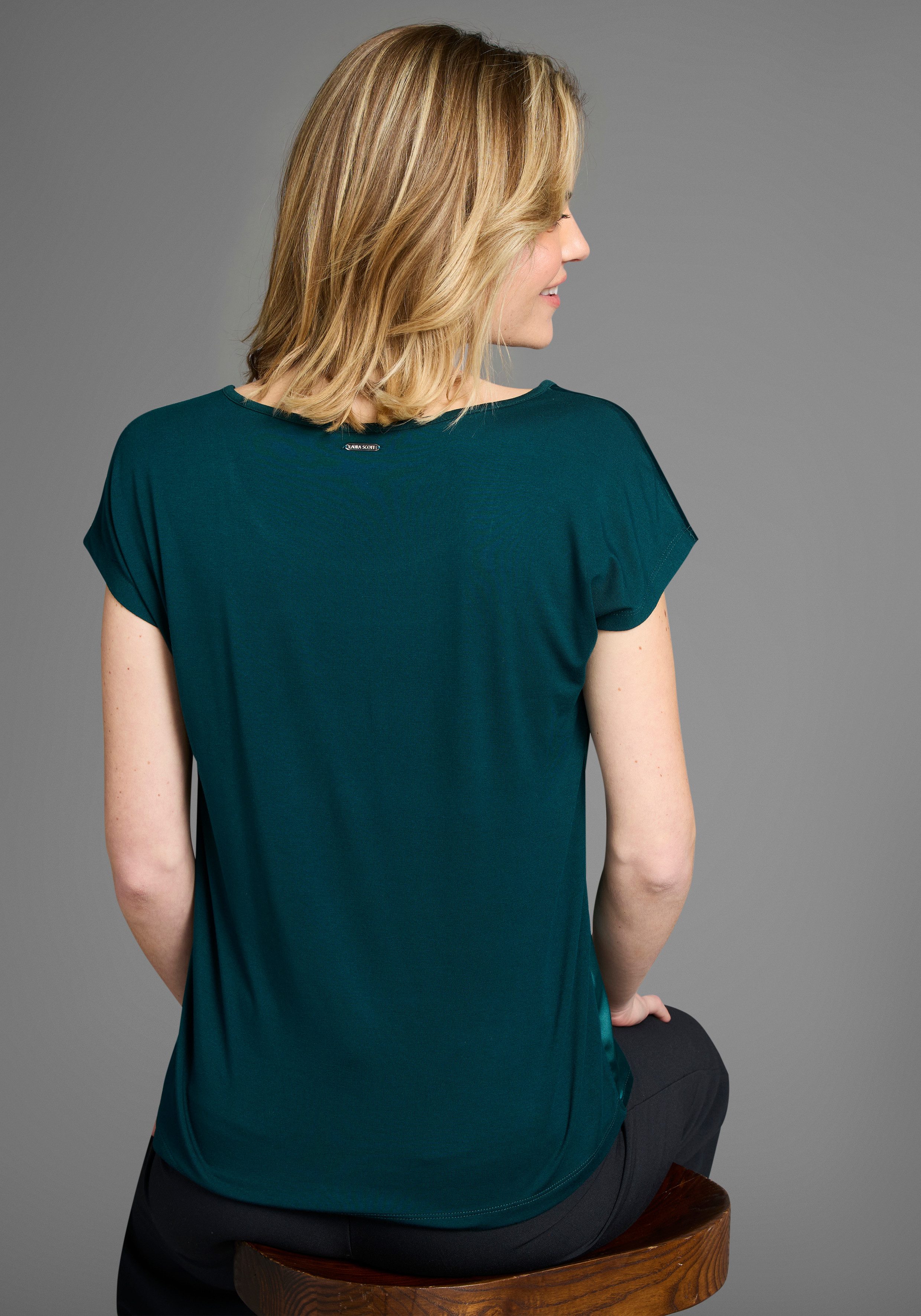 Laura Scott Shirtbluse aus Satin und günstig online kaufen
