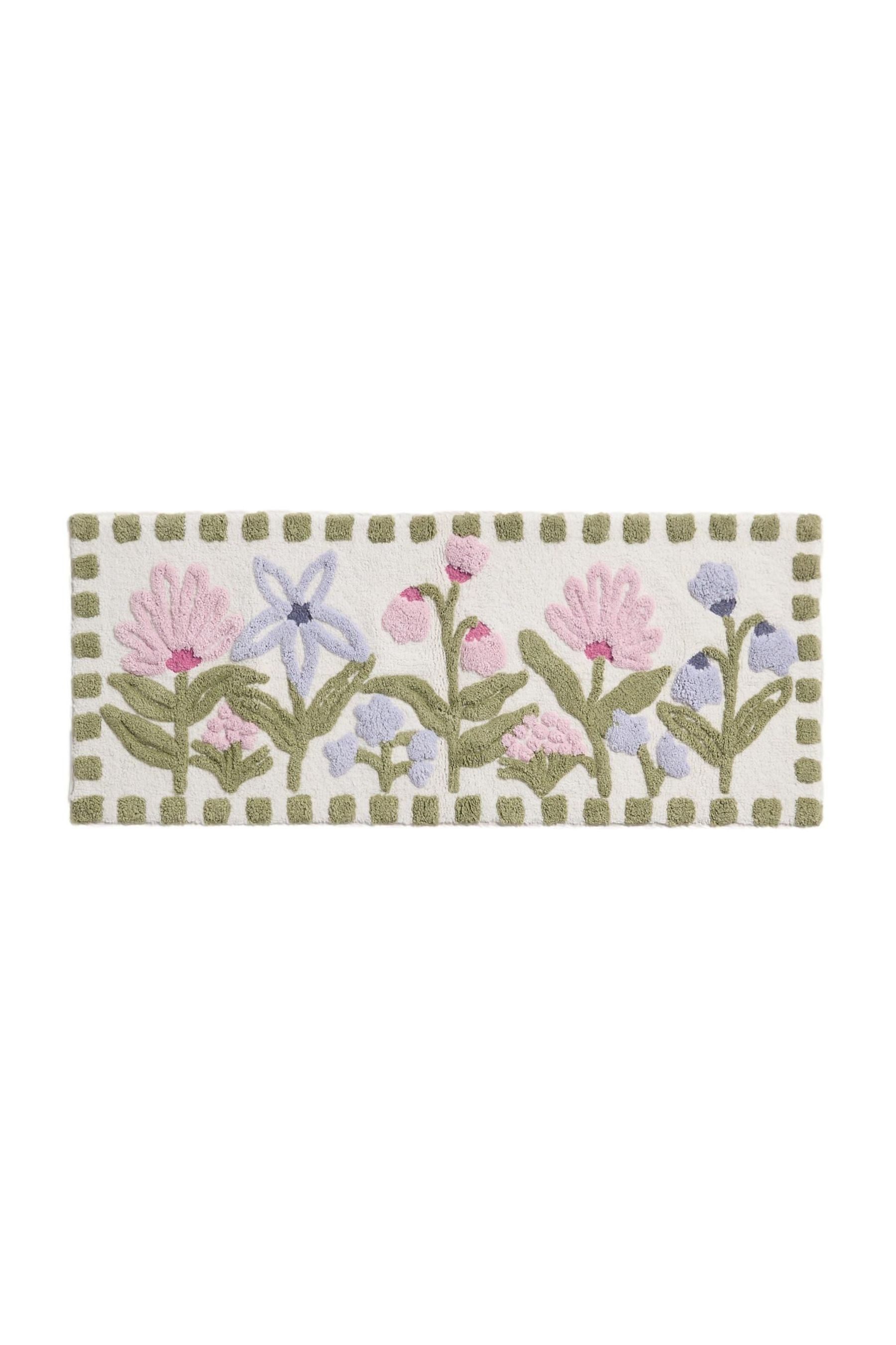 Next Badematte Badematte mit floralem Aquarellmotiv, Höhe 110 mm, Baumwolle