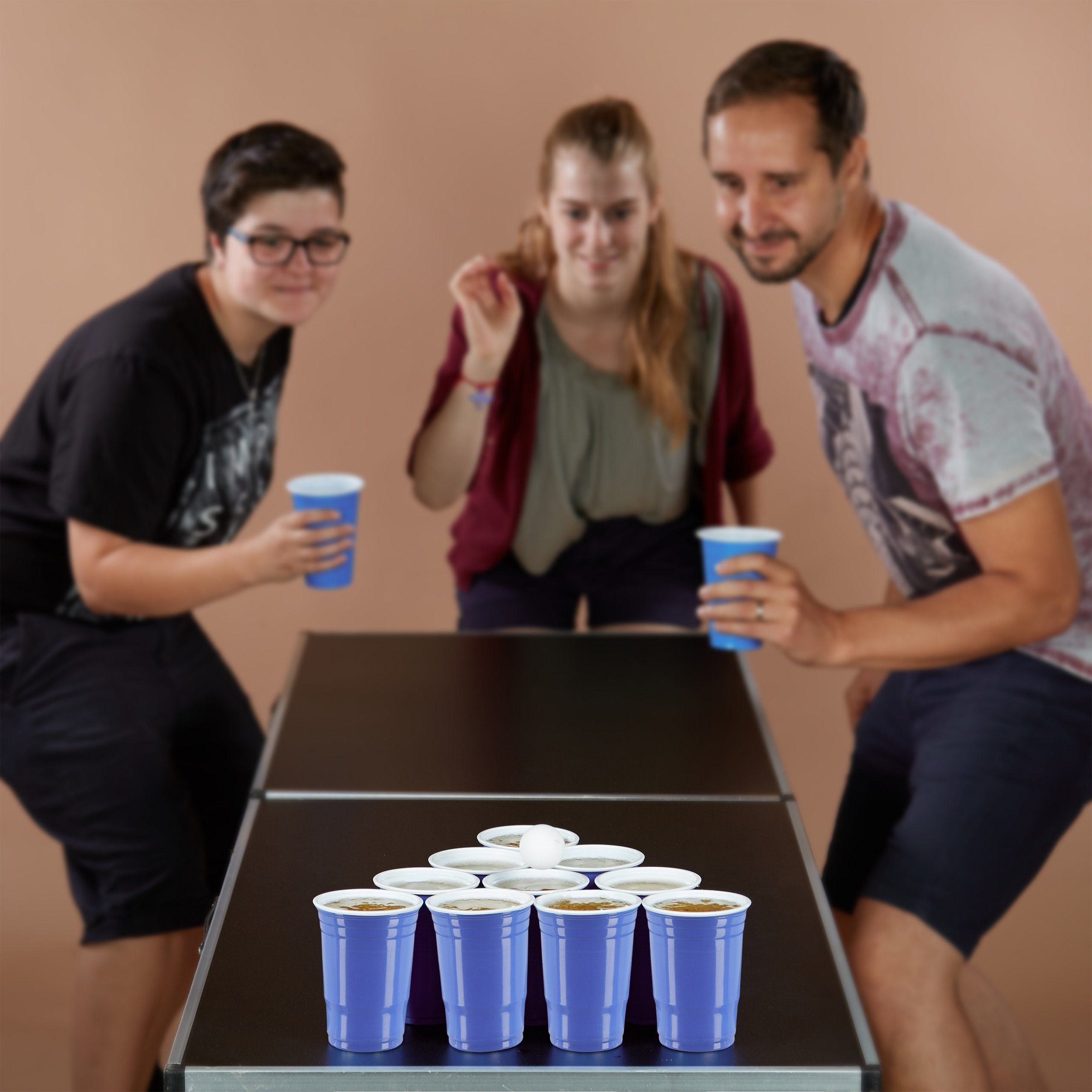 relaxdays Spiel 148 tlg. Beer Pong Set