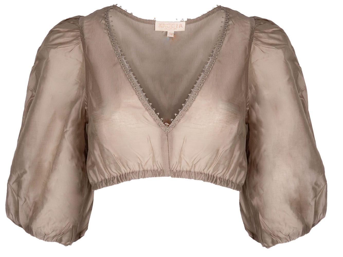 KRÜGER COLLECTION Dirndlbluse Dirndlbluse Mele halbarm schilf
