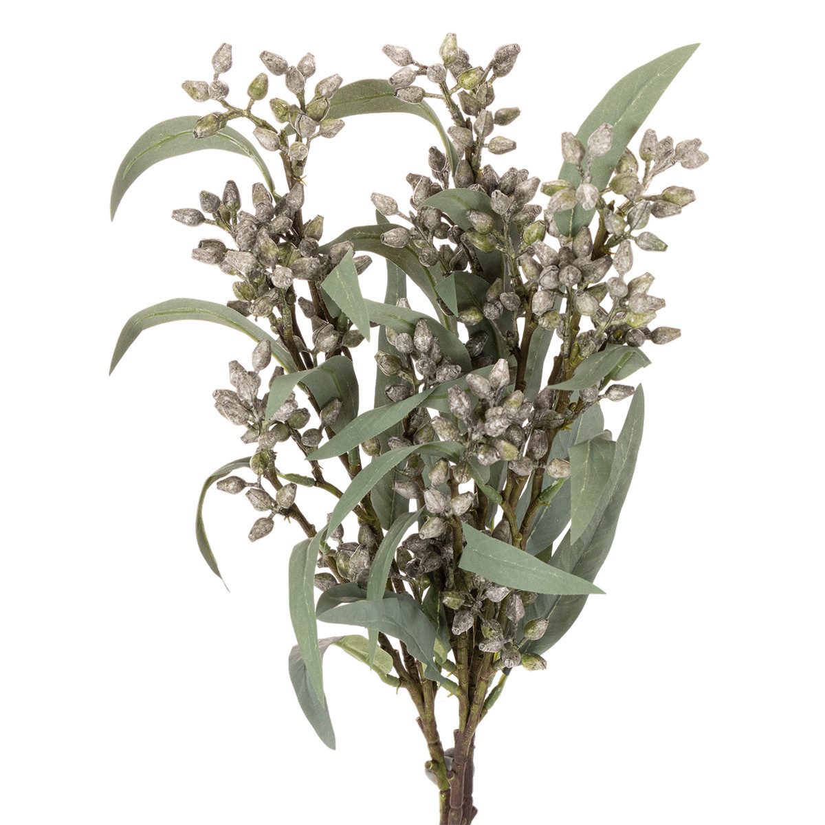 Künstliche Zimmerpflanze Künstlicher Eukalyptus Zweig Dekoartikel für Tischdekoration, 3 Stück, Florists Products, Höhe 53 cm
