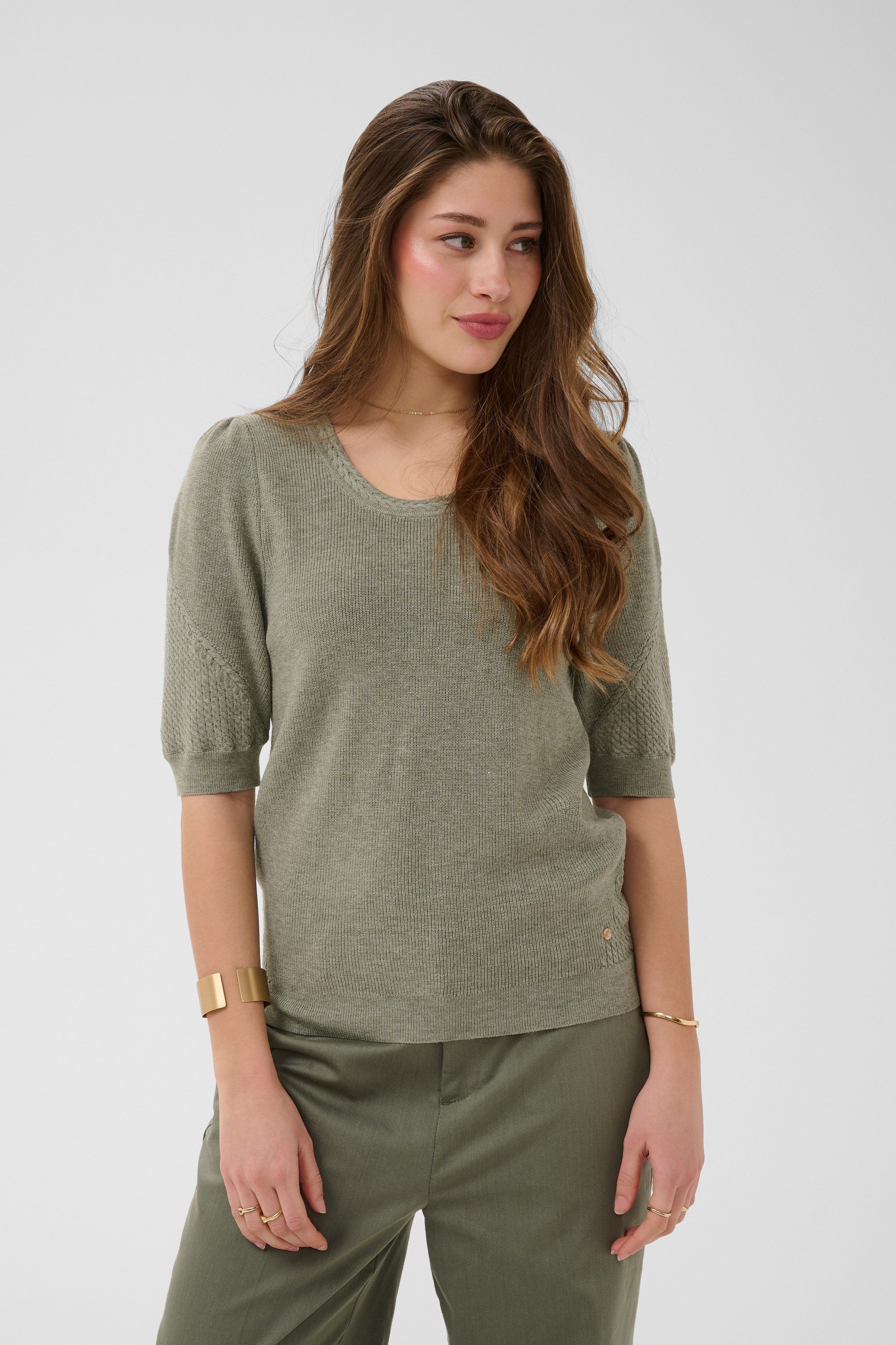 Cream Strickpullover Strickpullover CRDela