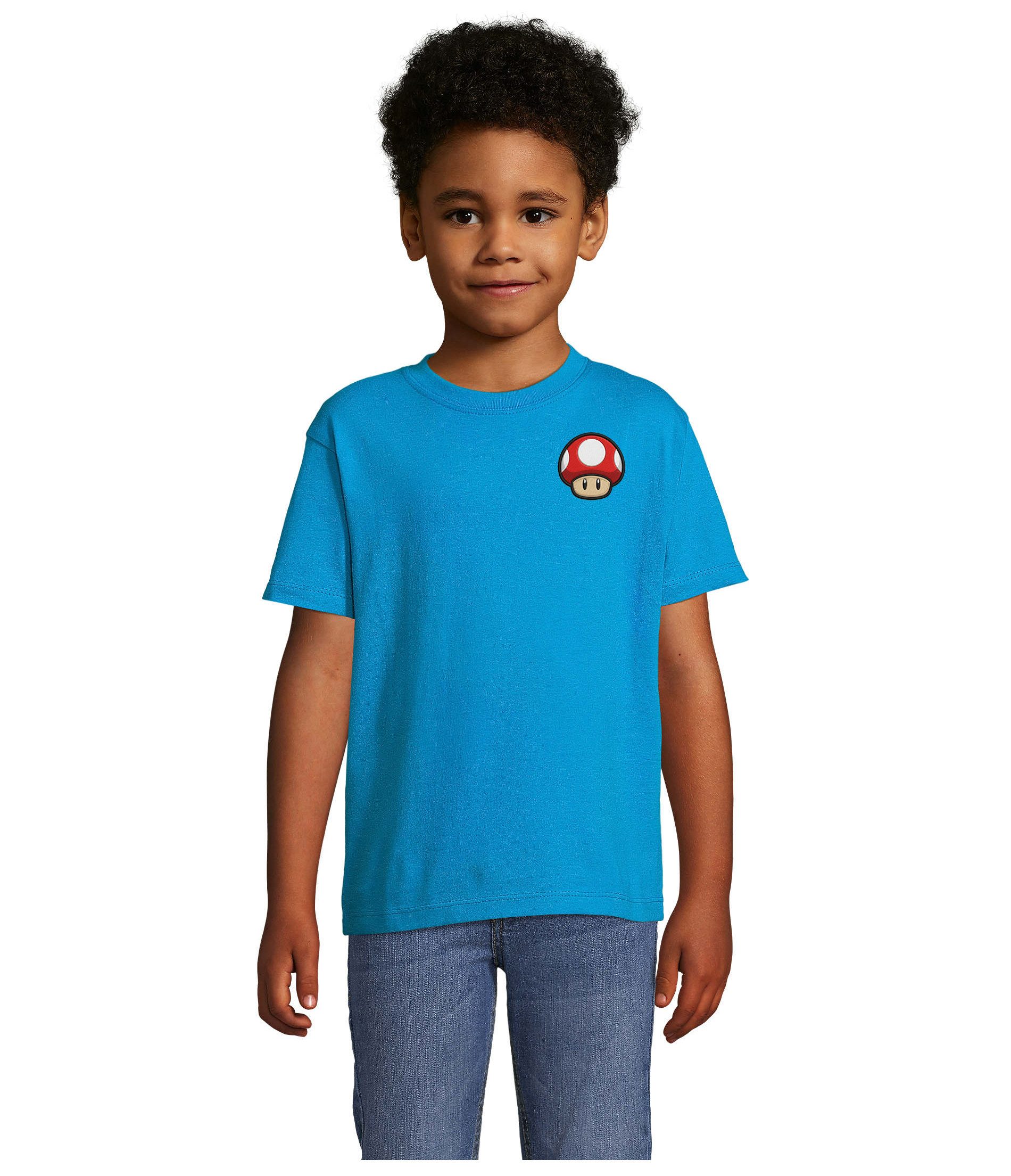 Blondie & Brownie T-Shirt PilzFacePatch Kinder T-Shirt Pilz Patch Motiv Freizeit Oberteil Tee PilzFacePatch Kinder Freizeitshirt Motiv