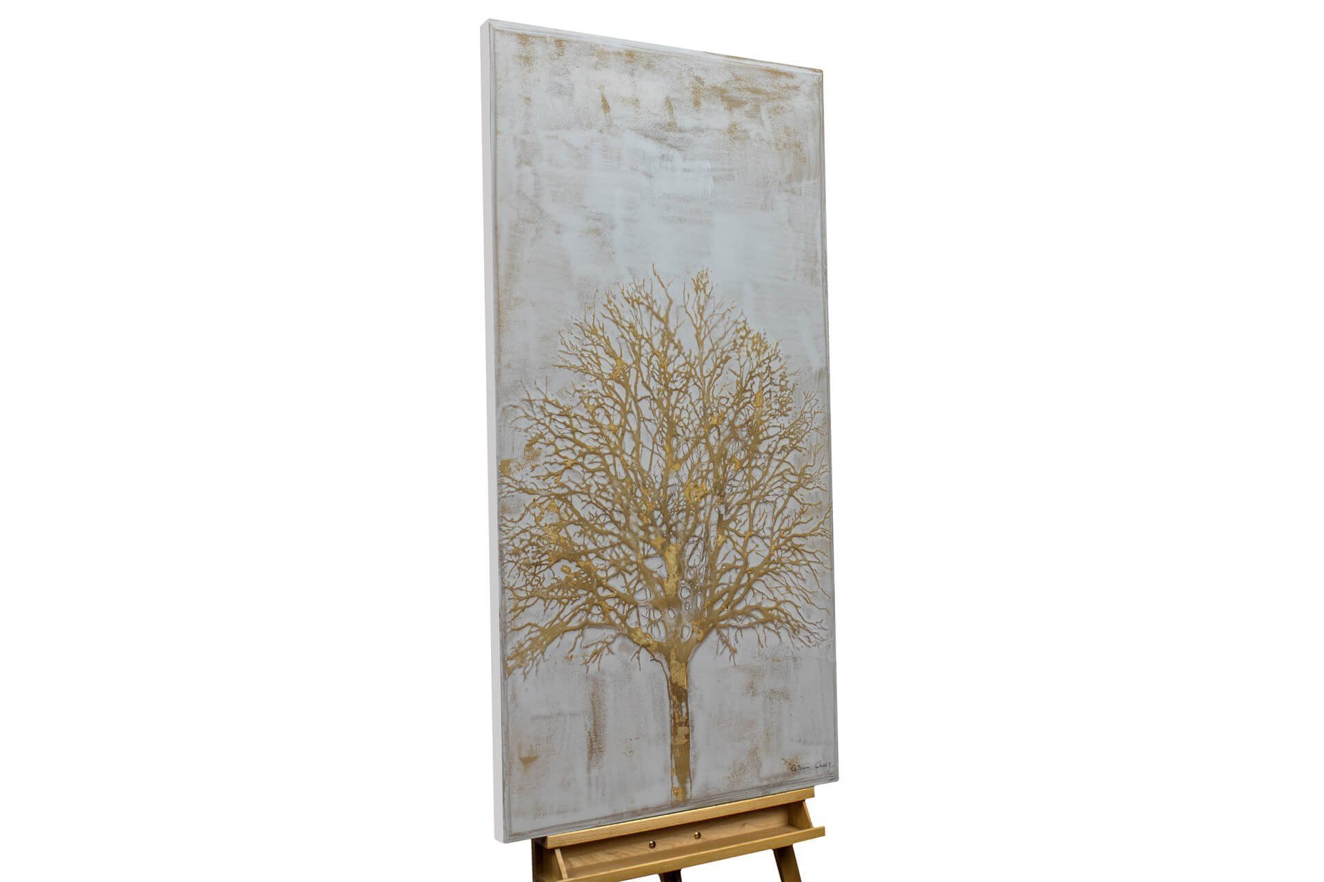 KUNSTLOFT Gemälde Tree of Life Wandbild Leinwandbild cm, HANDGEMALT Wohnzimmer 60x120 100