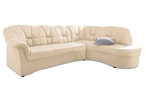 DOMO collection Ecksofa "Papenburg, zeitlose Rückensteppung, elegante Armle günstig online kaufen