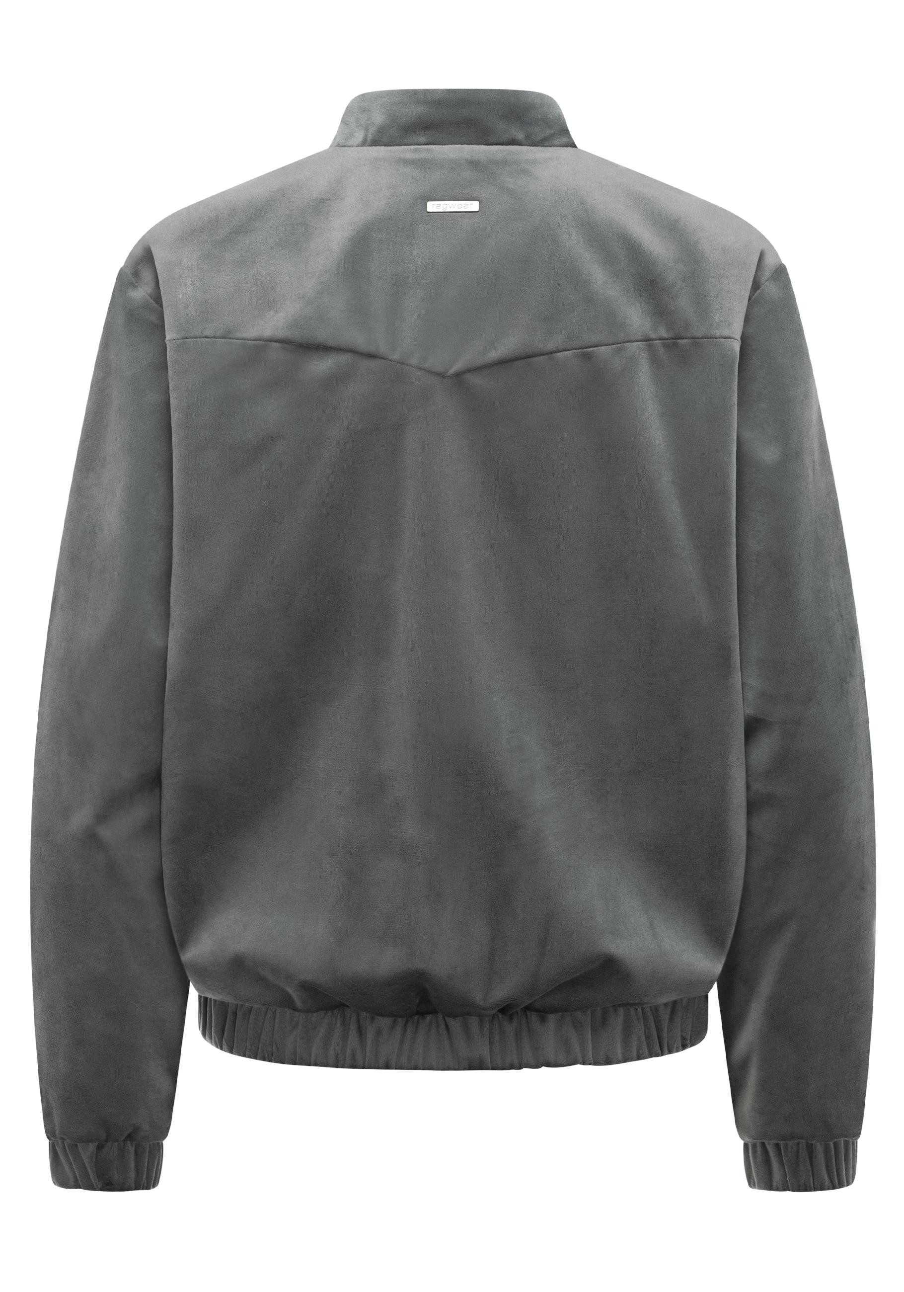 Ragwear Bomberjacke Velvetie Modische Blousonjacke aus kuscheligem Samt