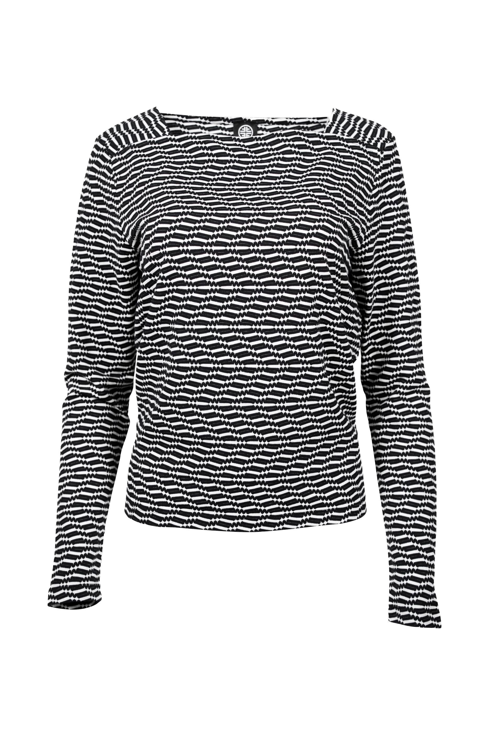 Faber Langarmshirt Langarmshirt in Struktur-Qualität in Struktur-Qualität