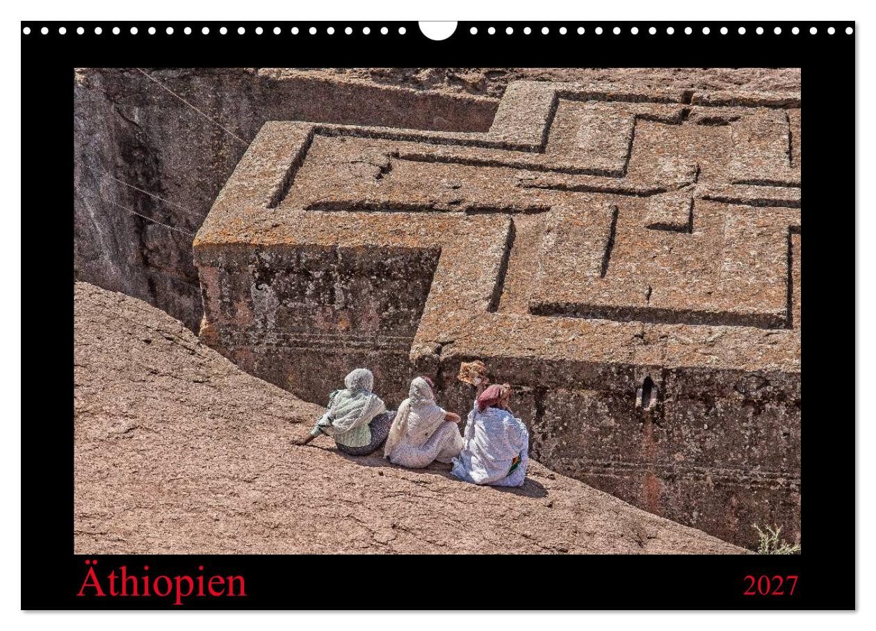 CALVENDO Wandkalender Äthiopien (Wandkalender 2027 DIN A3 quer), CALVENDO Monatskalender