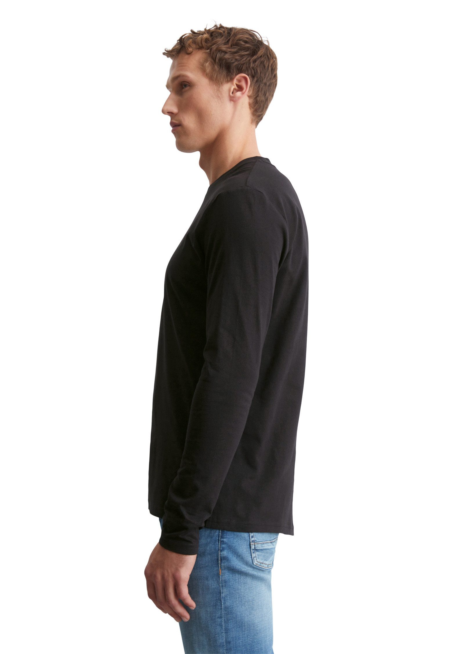 Marc O'Polo Langarmshirt aus reiner Bio-Baumwolle günstig online kaufen