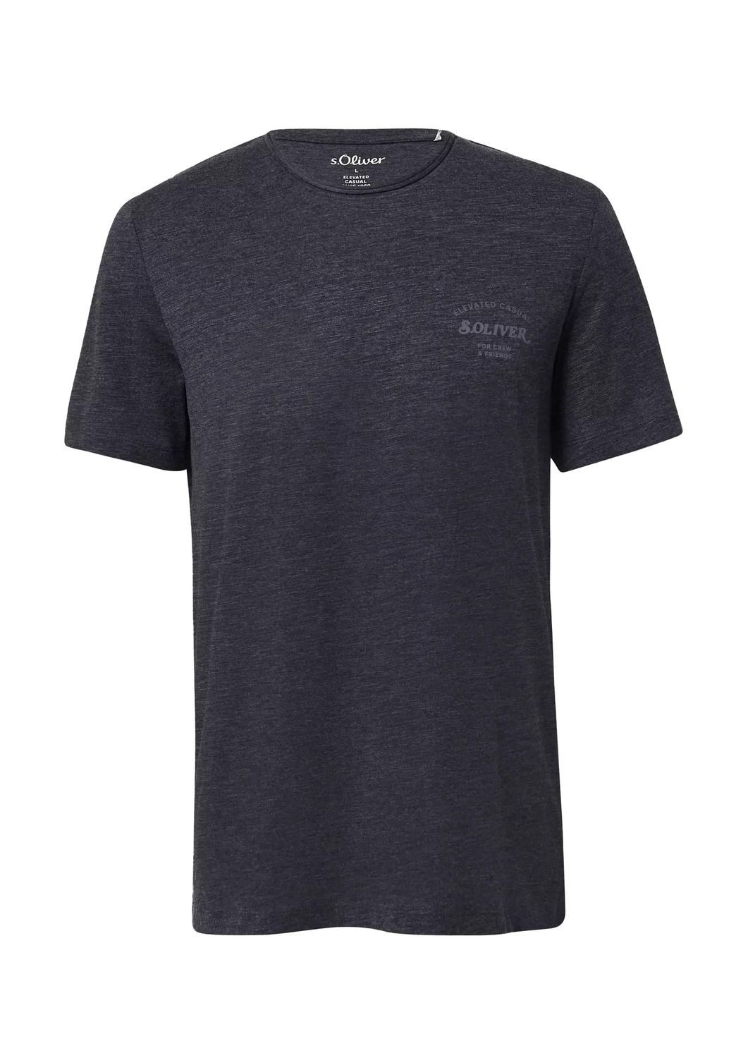 s.Oliver T-Shirt Basic Rundhals-Ausschnitt, mit Logo günstig online kaufen