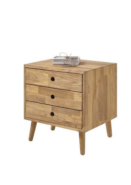 MCA furniture Schuhschrank „Garderobe Kommode Agra, Asteiche massiv“