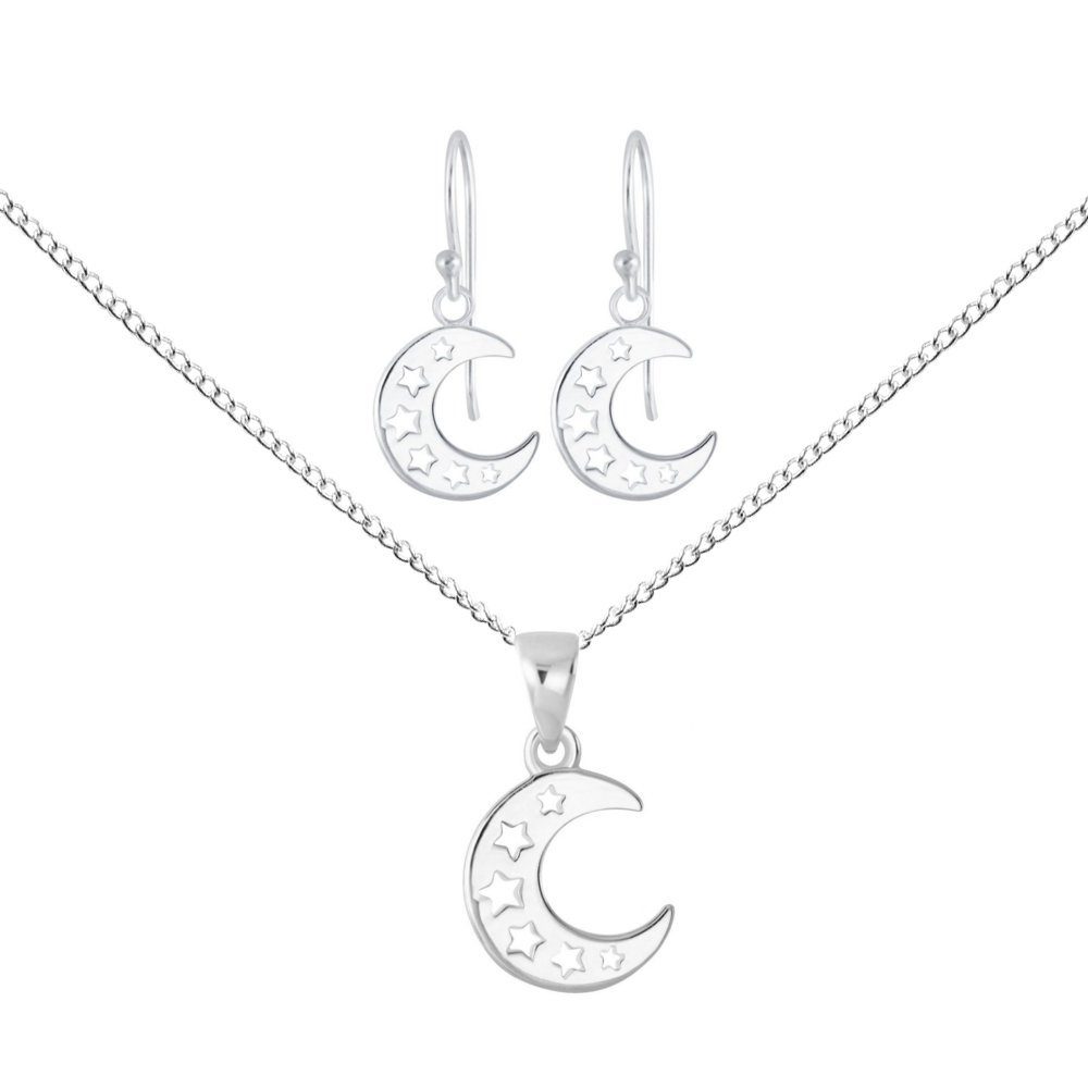 ALEXANDER YORK Schmuckset MOON 4-tlg. Sterne, (Schmuckset) cut-out-Design