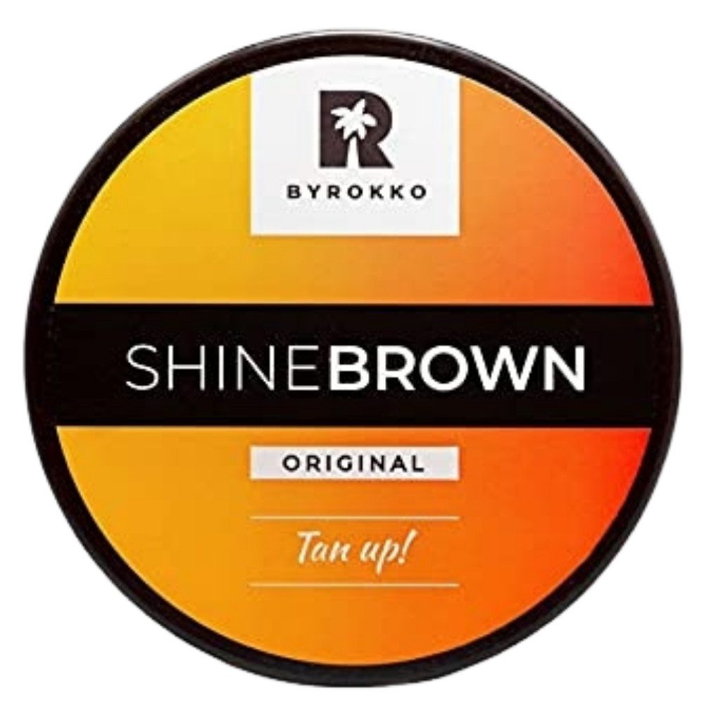 BYROKKO Selbstbräunungscreme Byrokko Shine Brown Bräunungsbeschleuniger 210 ml, 1-tlg., Schnell einziehend und farblos für Sonne und Solarium
