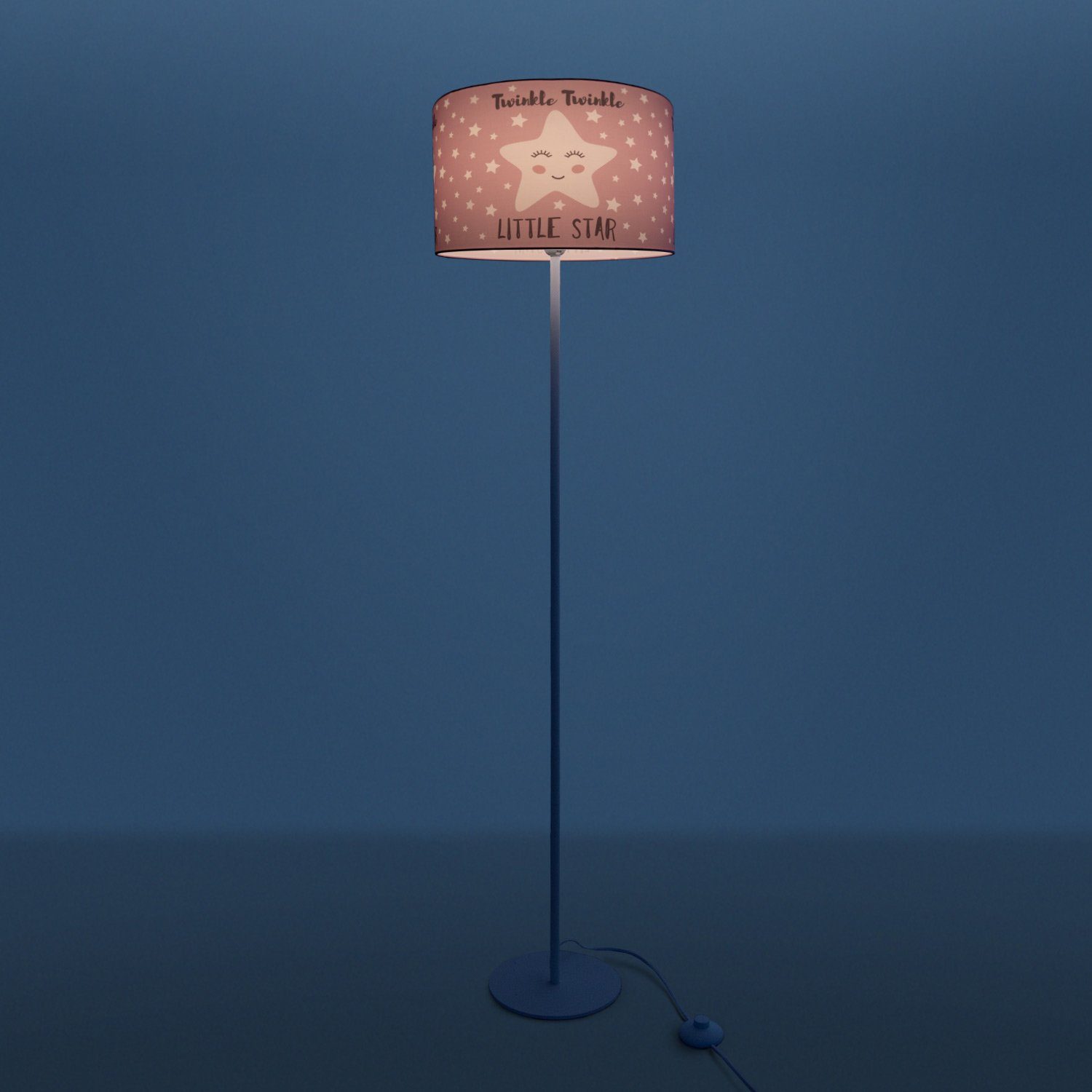 Paco Home Stehlampe Deko Sternen-Motiv, Kinderzimmer E27 Lampe ohne Kinderlampe Leuchtmittel, LED 105, Aleyna