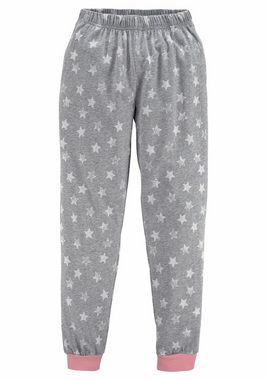 Vivance Pyjama (2 tlg., 1 Stück) in langer Form mit Sternen Print