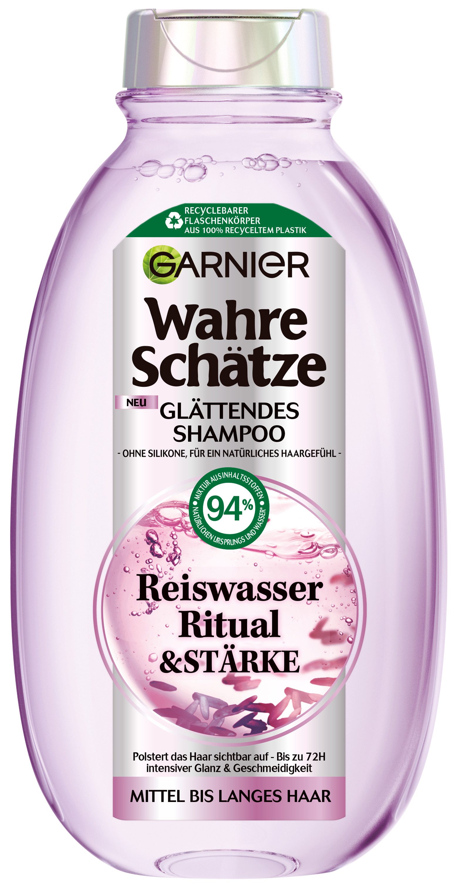 GARNIER Haarshampoo Garnier Wahre Schätze Reiswasser Ritual Shampoo (6er Packung), Packung, 6-tlg.