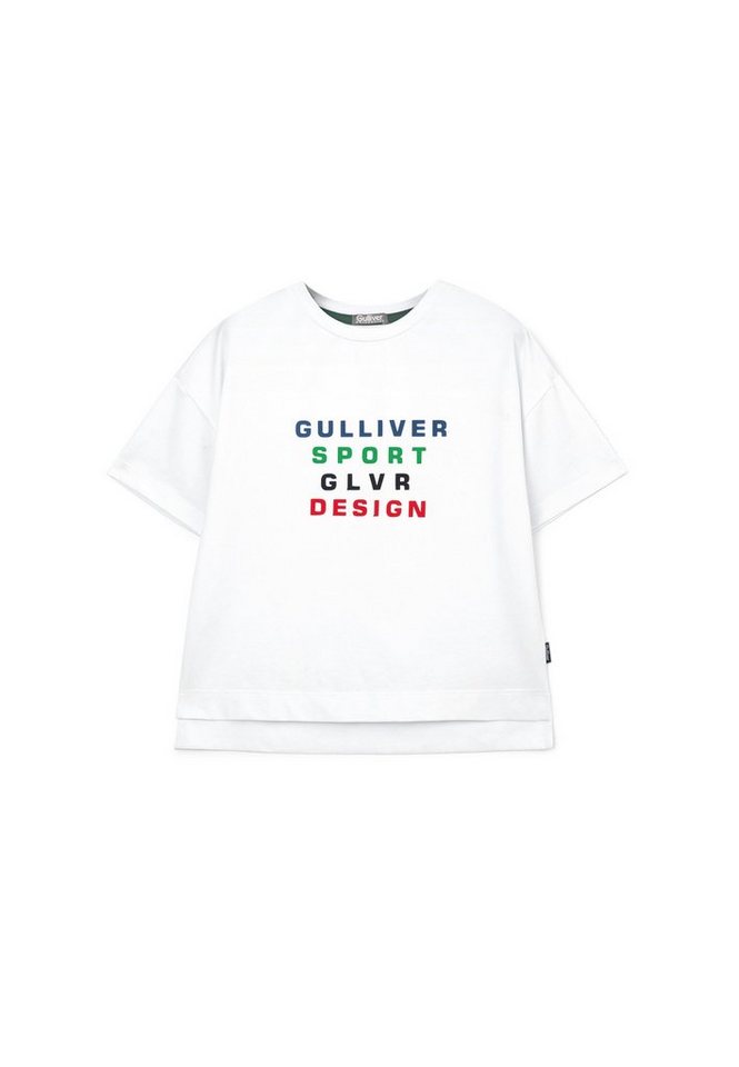 Gulliver T-Shirt mit buntem Frontprint, Aus formstabilem und angenehmem  Baumwollmix gefertigt