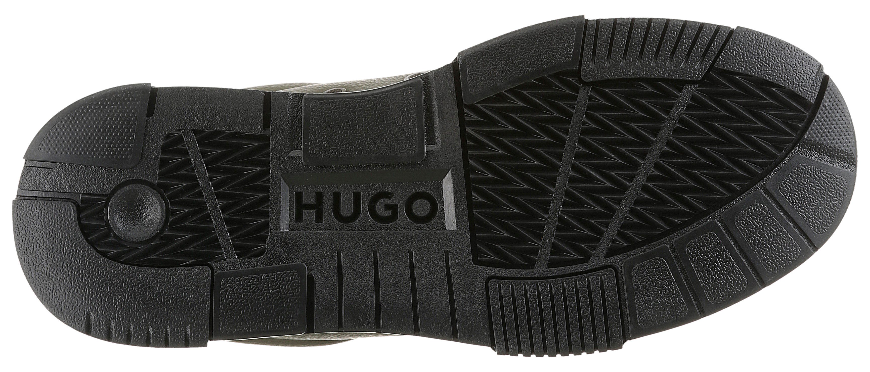 HUGO Yarrow_tenn_grpu Sneaker Schnürschuh, Halbschuh, Freizeitsneaker, gepolsterter Schaftrand