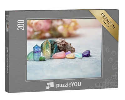 puzzleYOU Puzzle Edelsteine: Mineralien für Entspannung, Meditation, 200 Puzzleteile, puzzleYOU-Kollektionen Chakra, Menschen