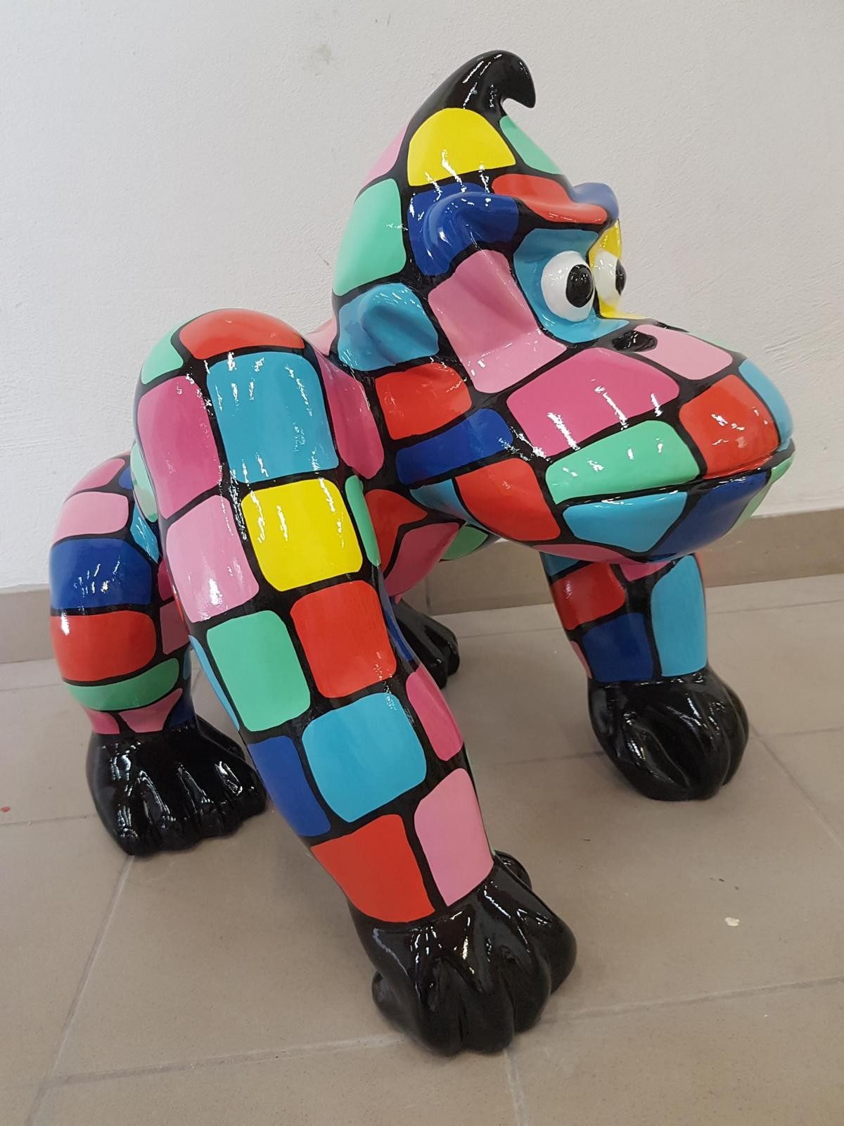 Xlmoebel Dekofigur Moderne Deko Gorilla Statue Skulptur 70cm für Haus Garten, Made in Europa