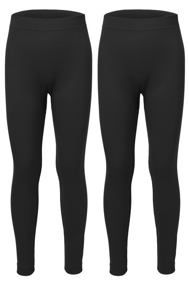 Ladeheid Funktionsunterhose 2er Pack Lange Unterhosen Kinder Jungen für Winter Sport LA40-259 (1-St)