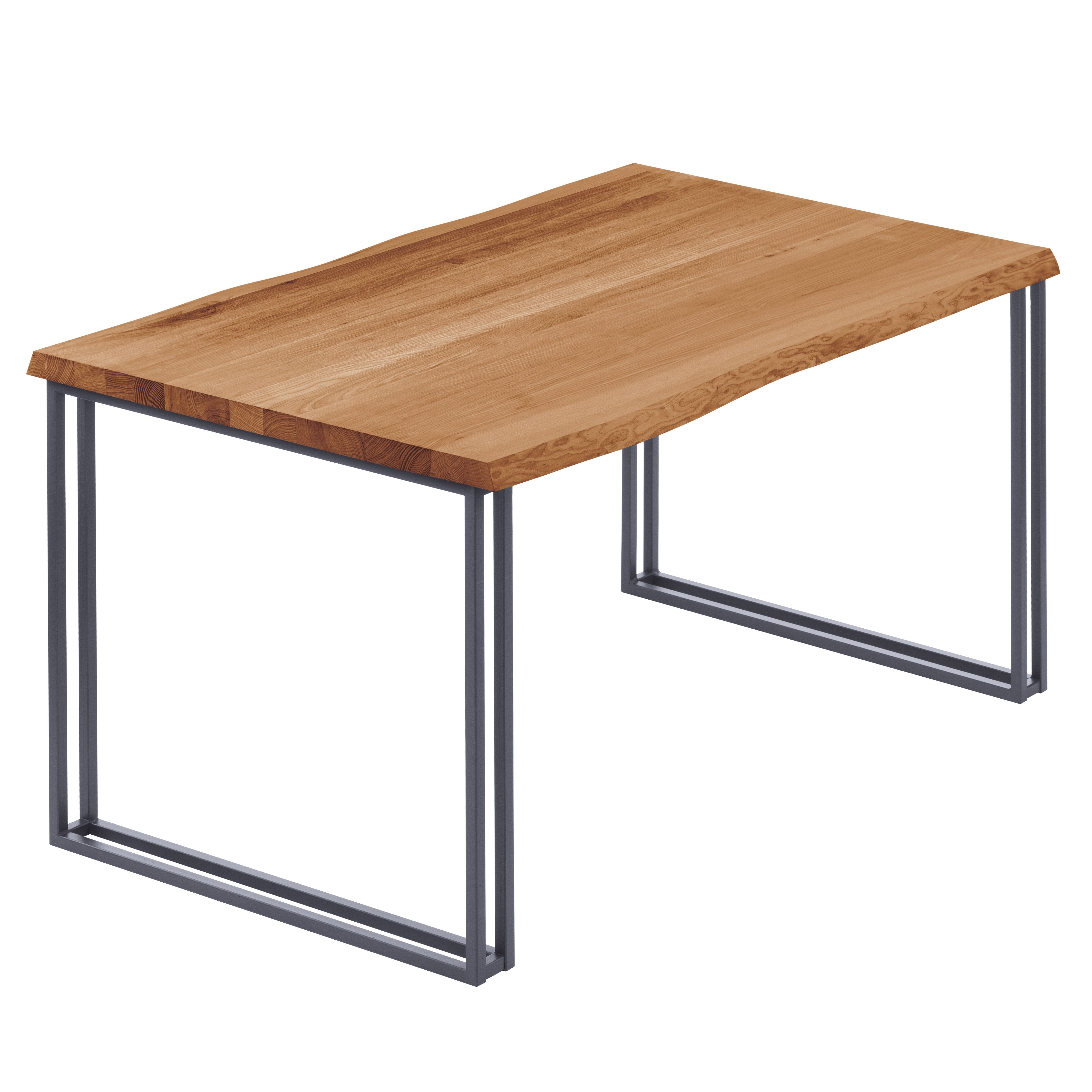 LAMO Manufaktur Baumkantentisch Frame Esstisch Massivholz günstig online kaufen