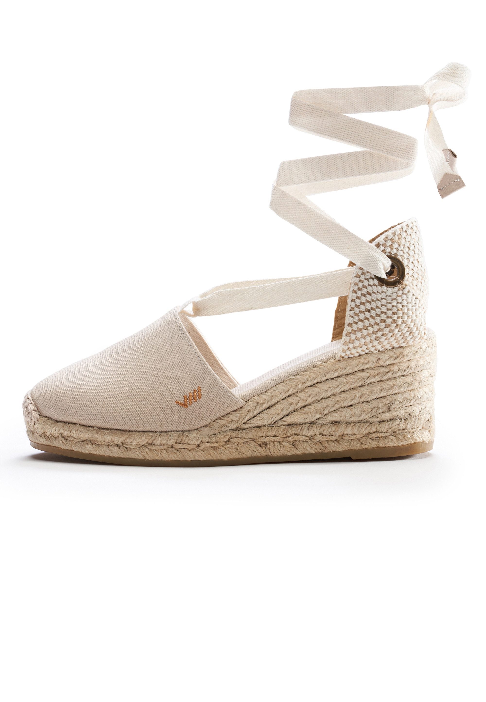 VISCATA Escala Espadrille mit Keilabsatz und eleganter Knöchelschnürung