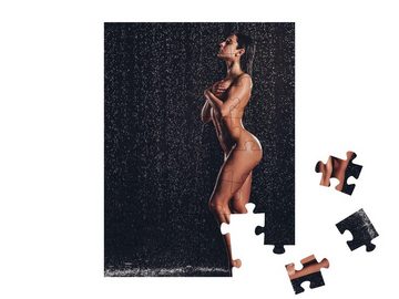 puzzleYOU Puzzle Aktfotografie: Unter der Dusche, 48 Puzzleteile, puzzleYOU-Kollektionen Erotik