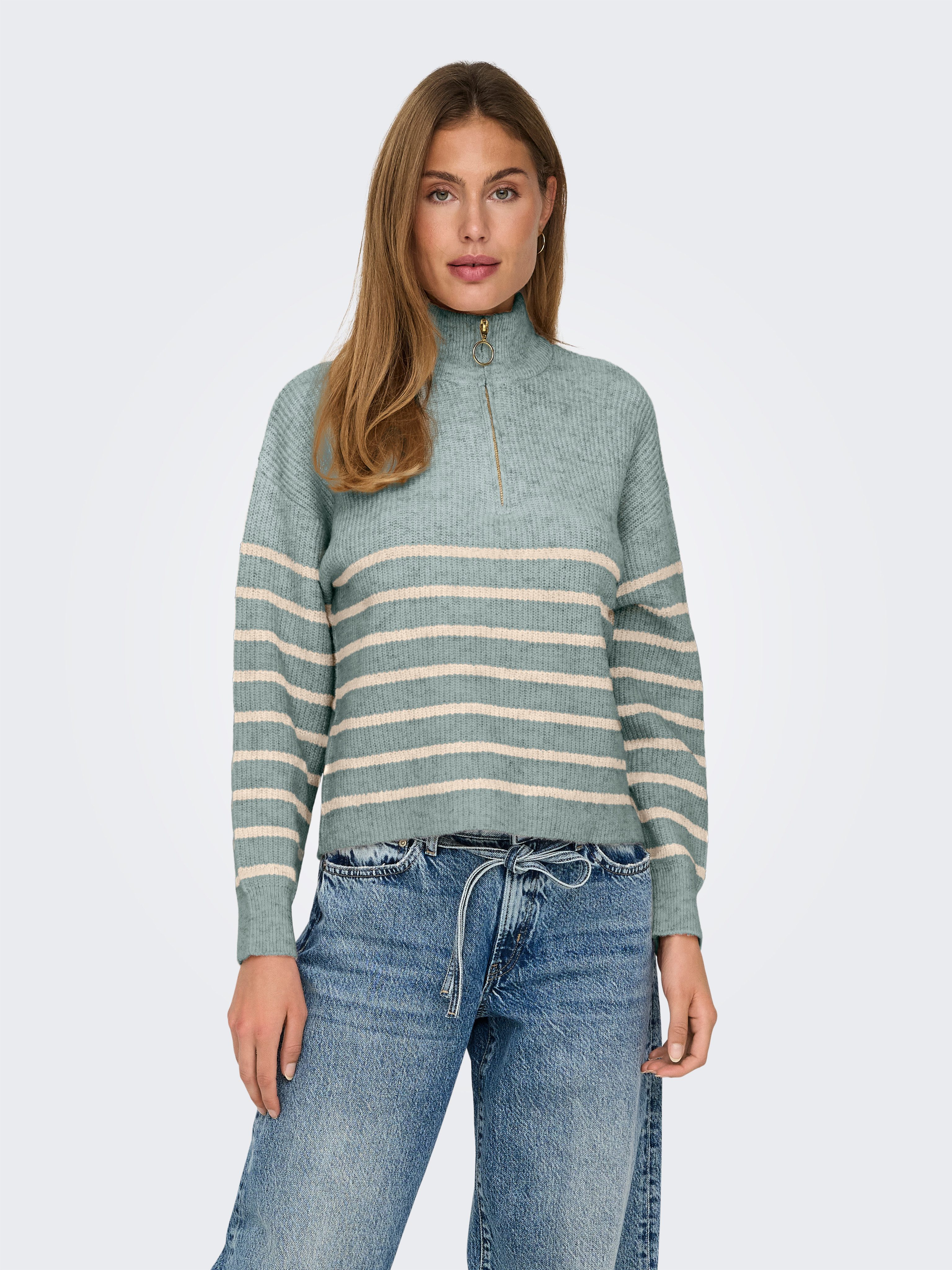 ONLY Strickpullover ONLTOKYO L/S ZIP PULLOVER günstig online kaufen
