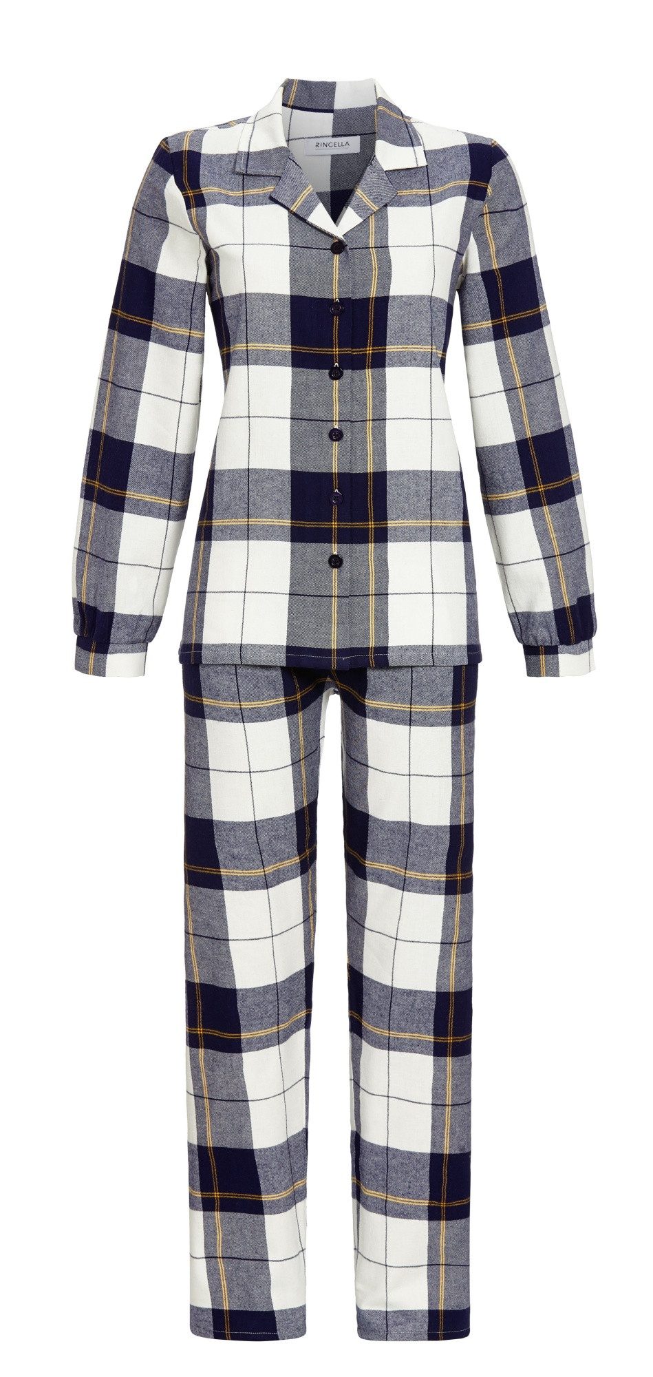 Ringella Pyjama Schlafanzug aus Flanell mit durchgeknöpftem Oberteil (2 tlg günstig online kaufen