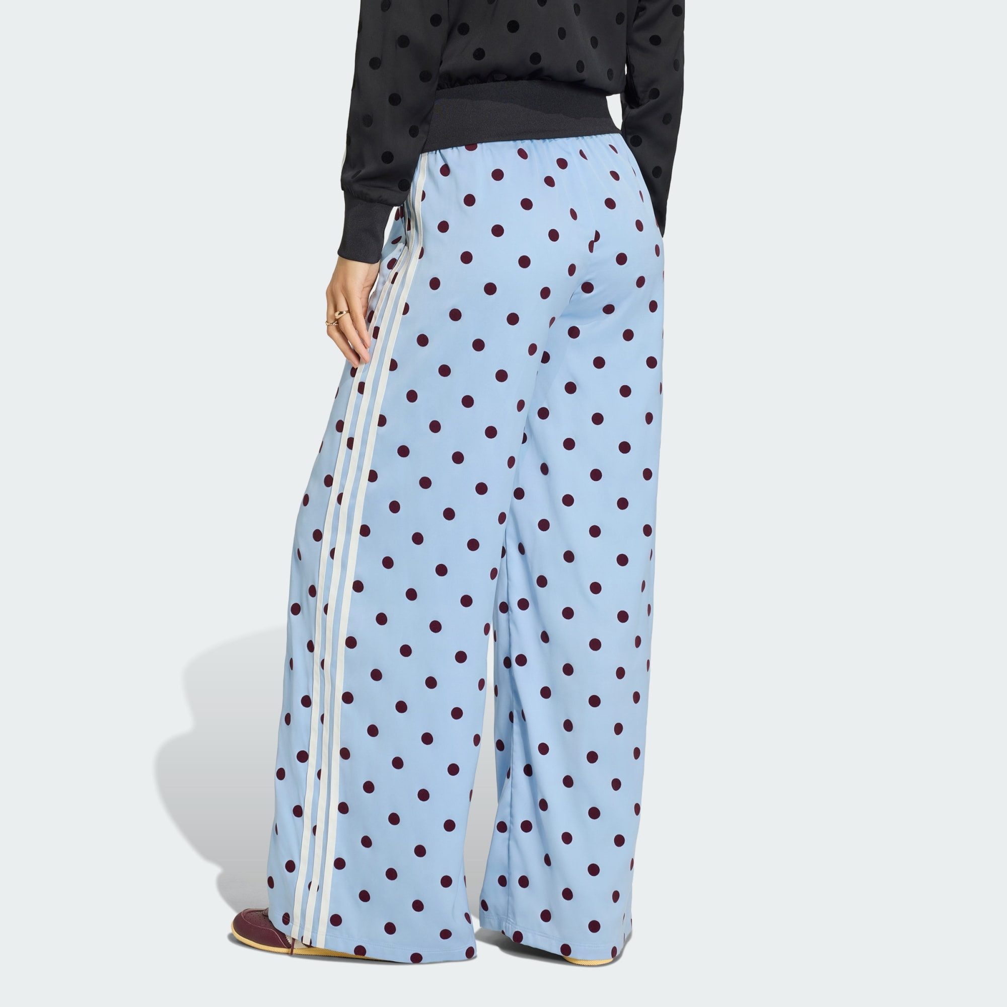 adidas Originals Jogginghose SATIN POLKA DOTS HOSE MIT WEITEM BEIN (1-tlg)