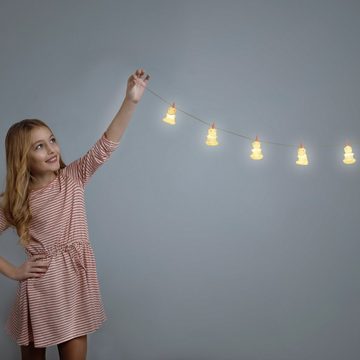 relaxdays LED-Lichterkette 10 x Einhorn Lichterkette