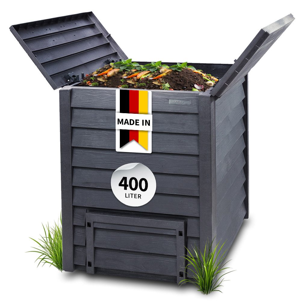 GARANTIA Komposter THERMO-WOOD Komposter 400 Liter anthrazit-braun, 400 l