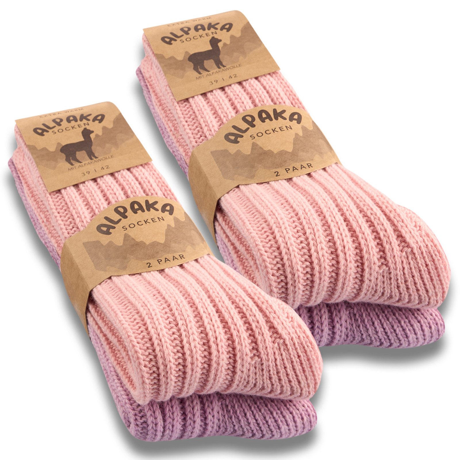 sockenkauf24 Norwegersocken 4 Paar Alpaka Носки Damen & Herren Зимние носки warm mit Wolle