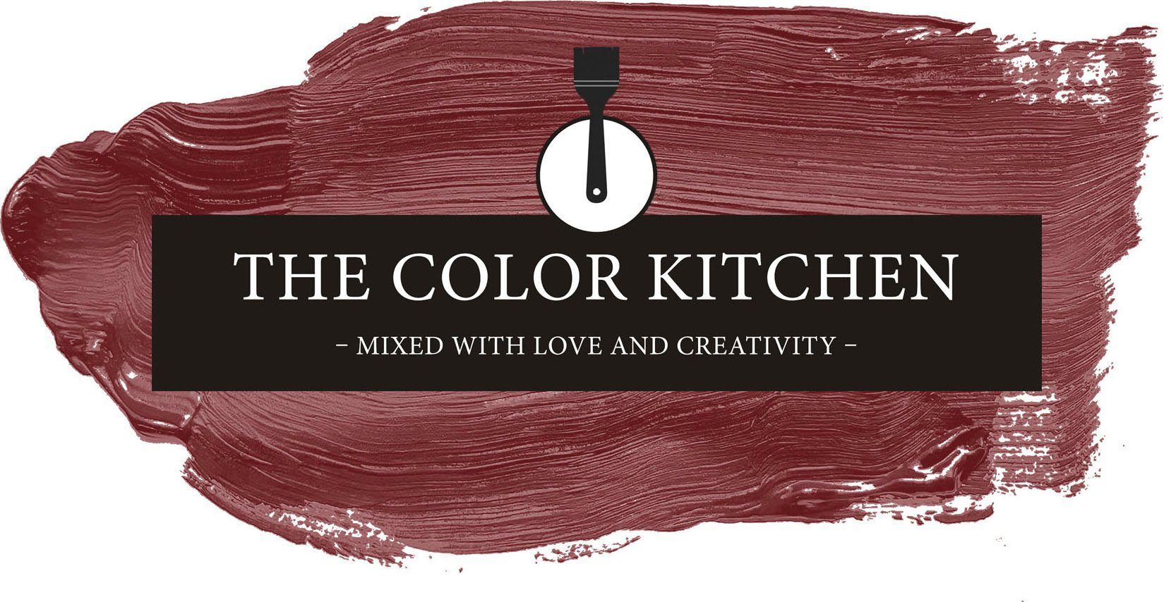 A.S. Création Wand- und Deckenfarbe Seidenmatt Innenfarbe THE COLOR KITCHEN, für Wohnzimmer Schlafzimmer Flur Küche, versch. Rottöne TCK7006 Perky Pomegranate