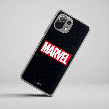 DeinDesign Handyhülle Marvel Comic Logo Marvel Logo Black Red, Xiaomi Mi 11 Lite 5G NE Silikon Hülle Bumper Case Handy Schutzhülle