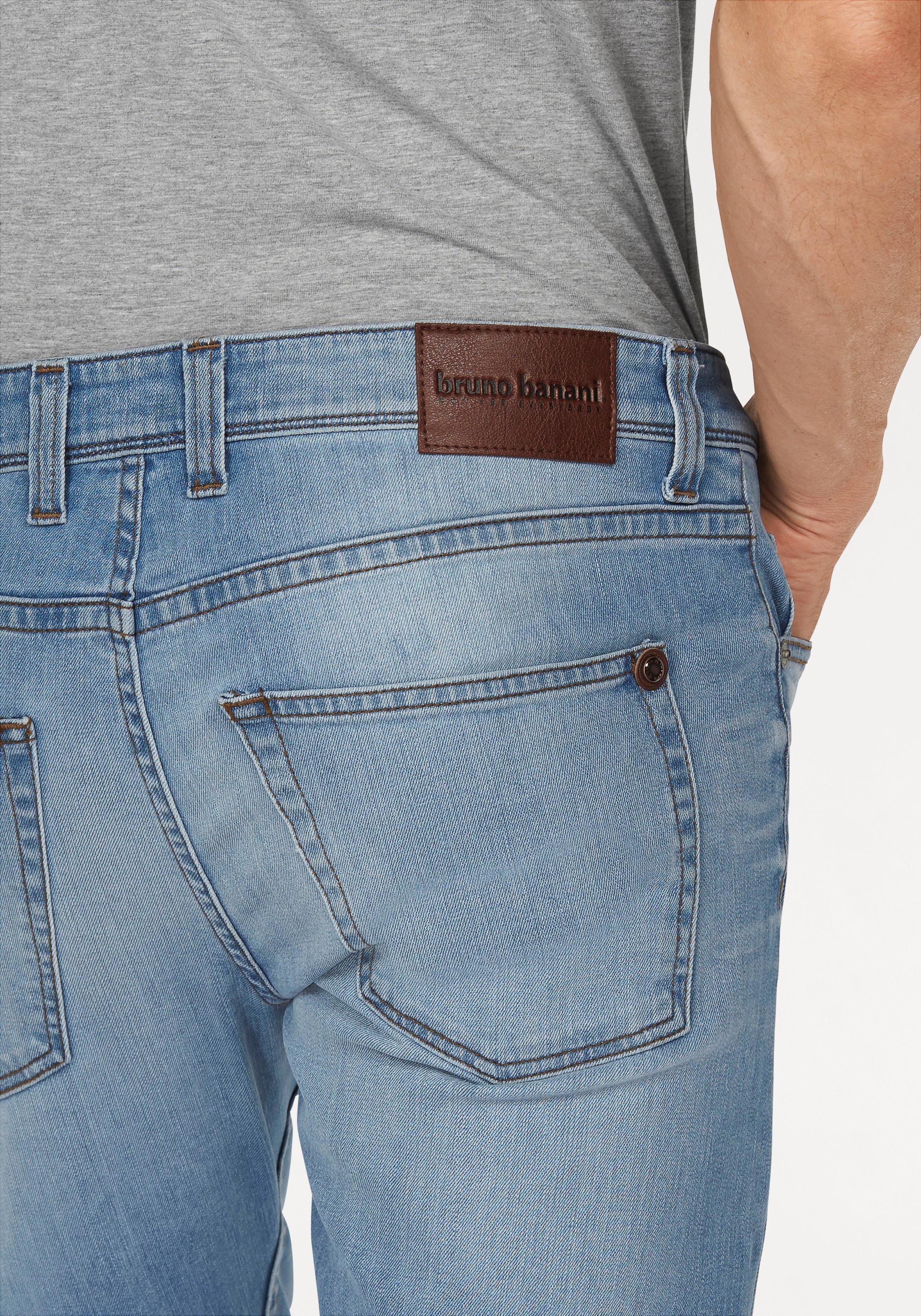 Bruno Banani Slim-fit-Jeans Jimmy (Stretch) schmale Beinform, niedrige Leibhöhe, mit Button-Fly