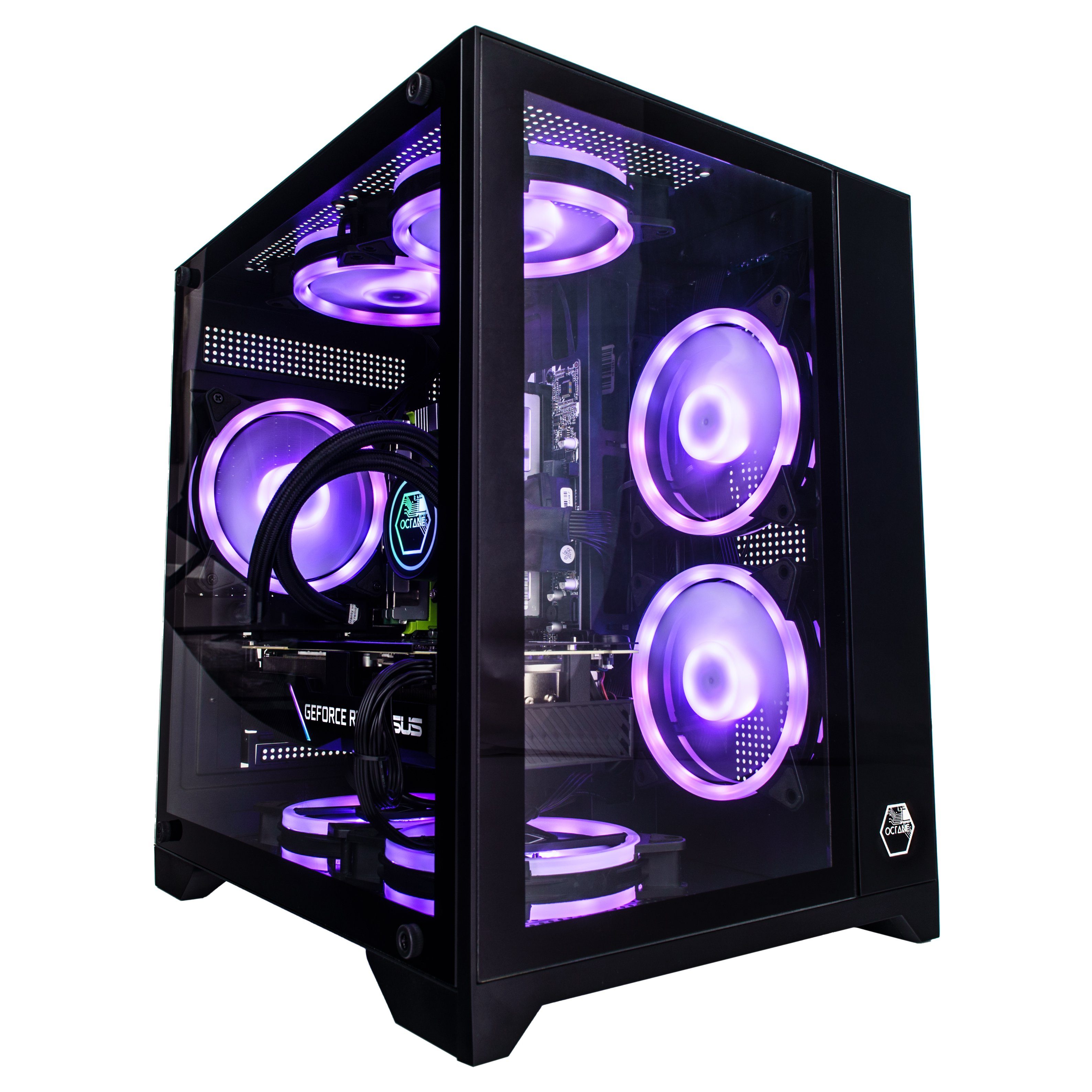 Inter-Tech Chroma Gaming PC i5/ i7 GTX 1080 RGB WLAN Gaming-PC (Intel Intel Core i5/ i7 Intel Core i5 2400/ Intel Core i7 2600, NVIDIA GTX 1080, 1: 32GB RAM, 500GB SSD, ohne HDD GB RAM)