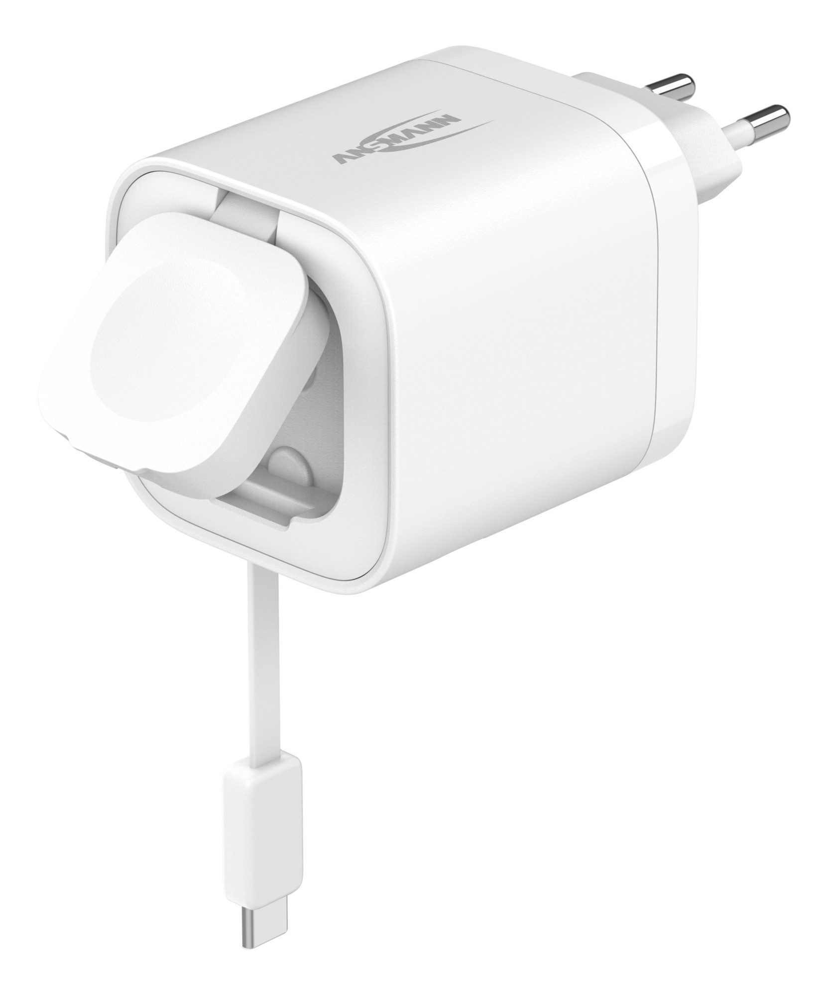 ANSMANN AG USB C Ladegerät 65W inkl. Kabel Apple Watch PD Schnelllader USB-Ladegerät