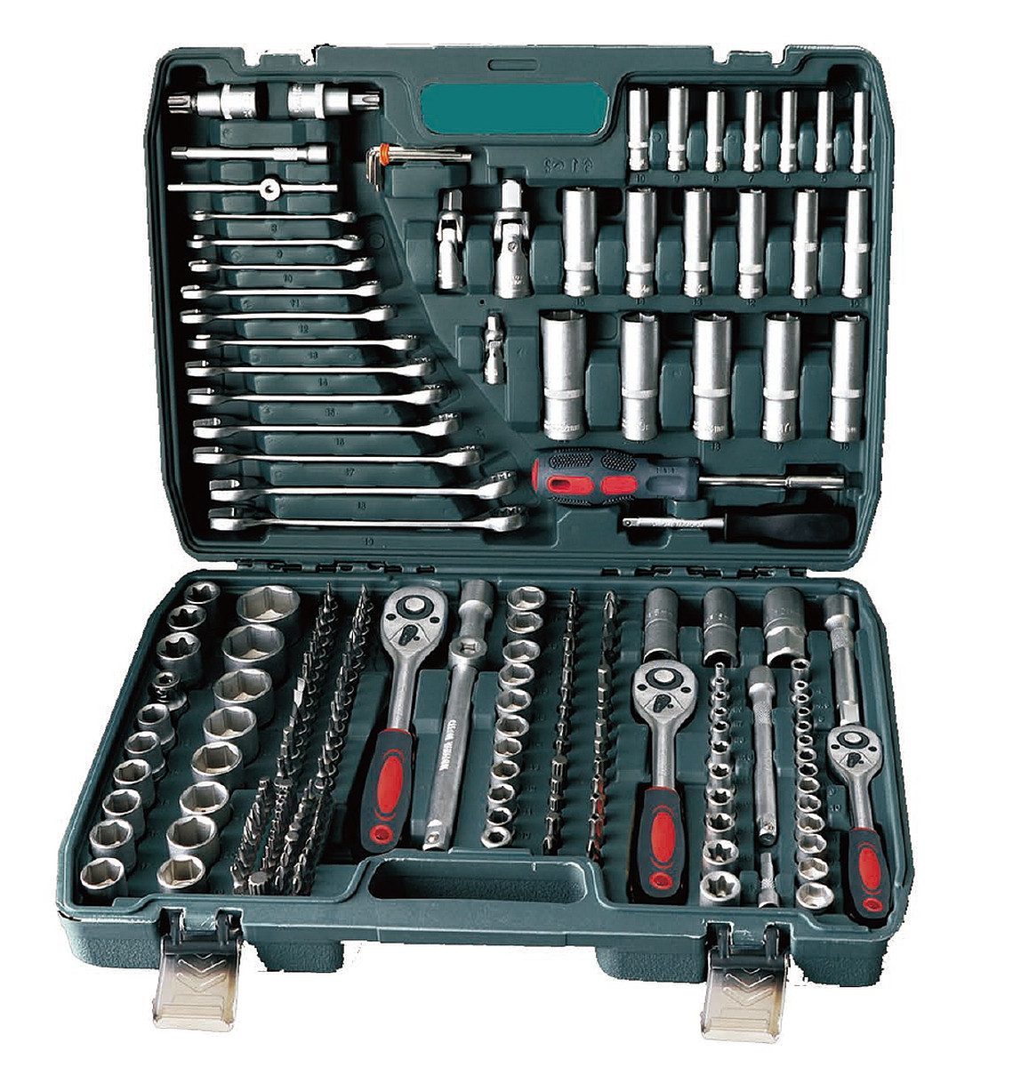 Cheffinger Werkzeugset Steckschlüsselsatz Knarren- Ratschenkasten Werkzeugs günstig online kaufen