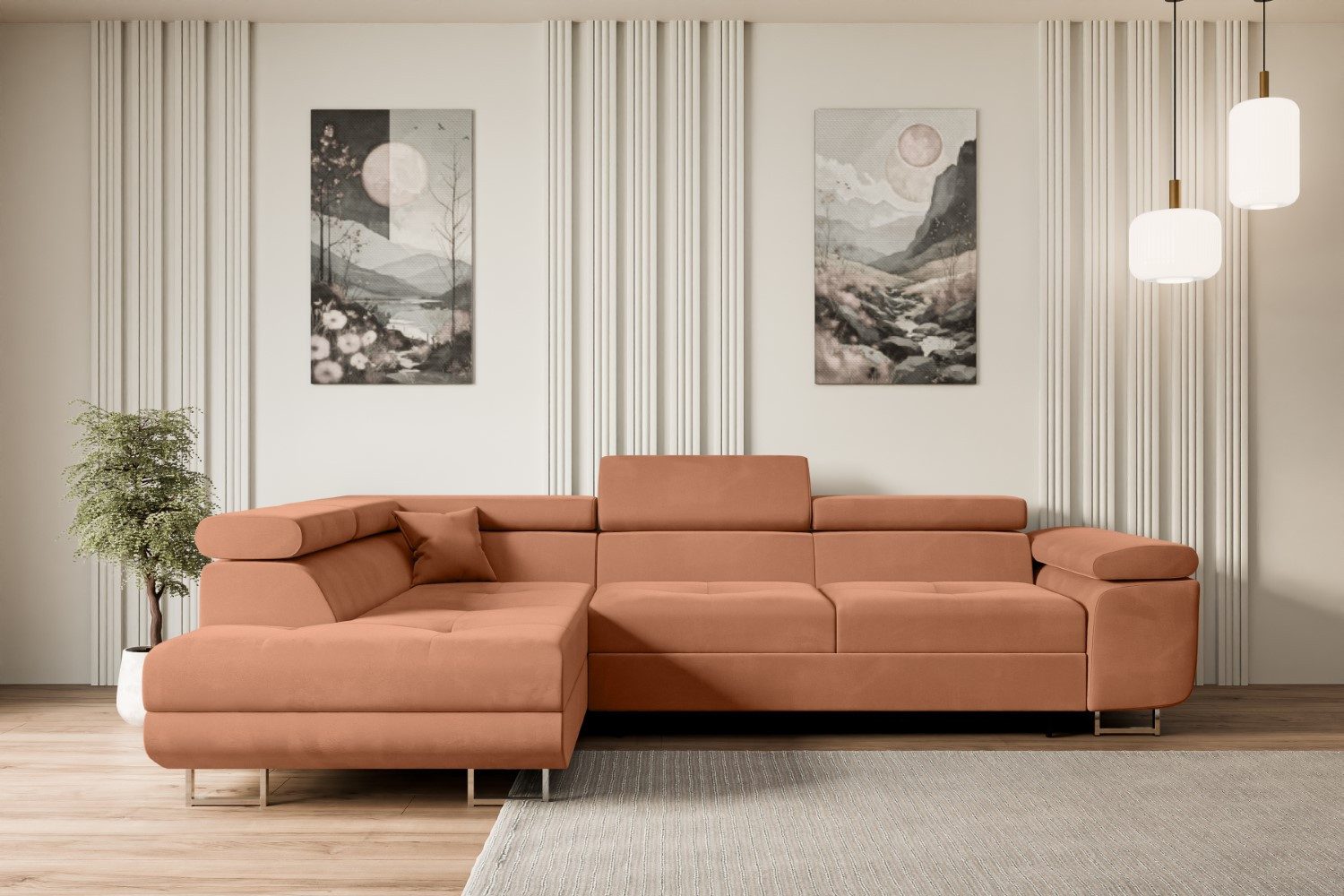 ALTDECOR Ecksofa GUSA-L, Couch mit Schlaffunktion, günstig online kaufen