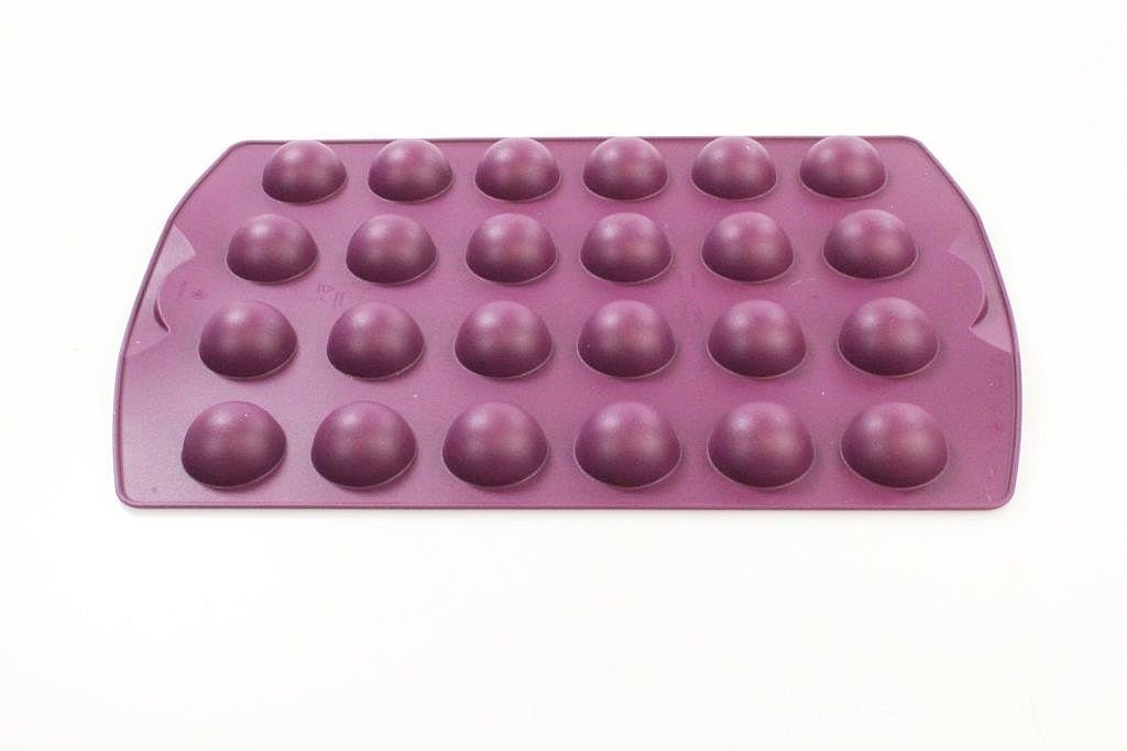 Tupperware Silikon-Backform Fußball Lila Muffinform Easyplus Bällchen - Spülmaschinenfest & Hitzebeständig