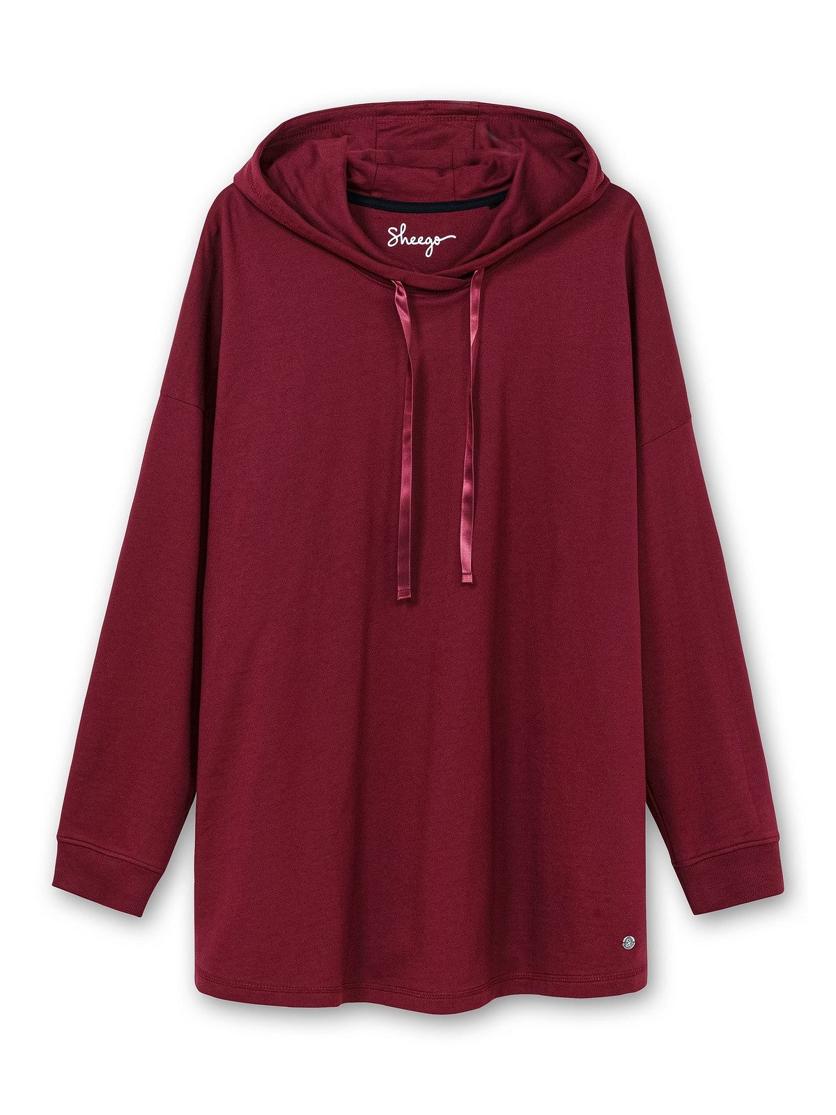 Sheego Kapuzensweatshirt Große Größen mit überschnittenen Schultern